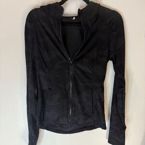 Black Camo Work Out Jacket